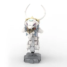 Compatible 2-in-1 Fire-breathing and Ice-spewing Dragons Bust Head 648