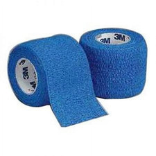 Self-Adherent Adhesive Bandage Wrap, Blue, 2" x 5 Yds, 4 Count