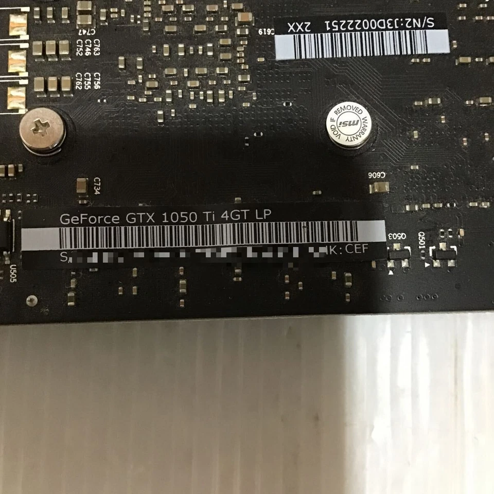 MSI GeForce GTX 1050 Ti 4GT LP GDDR5 Graphics Card Low Profile Tested Working - Image 4 of 4