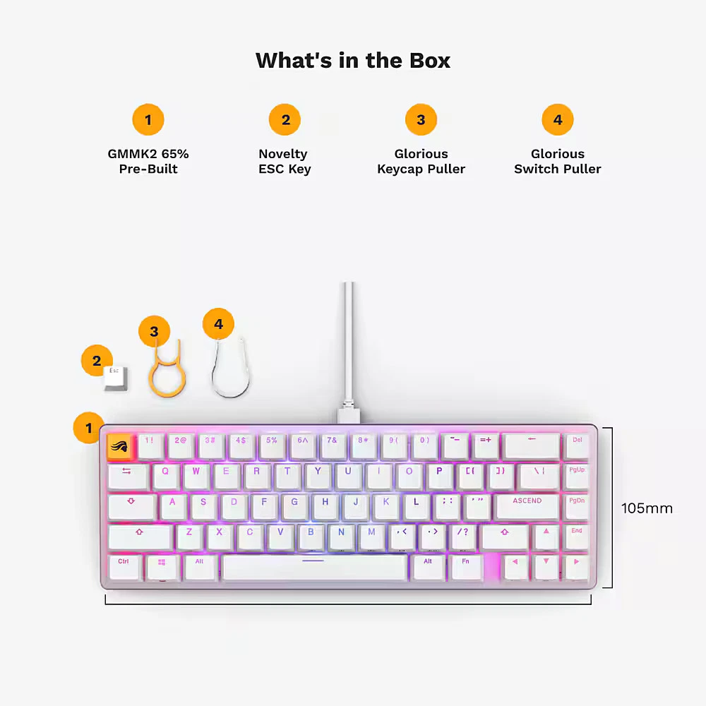 Glorious GMMK 2 Barebones Keyboard - Thumbnail 4