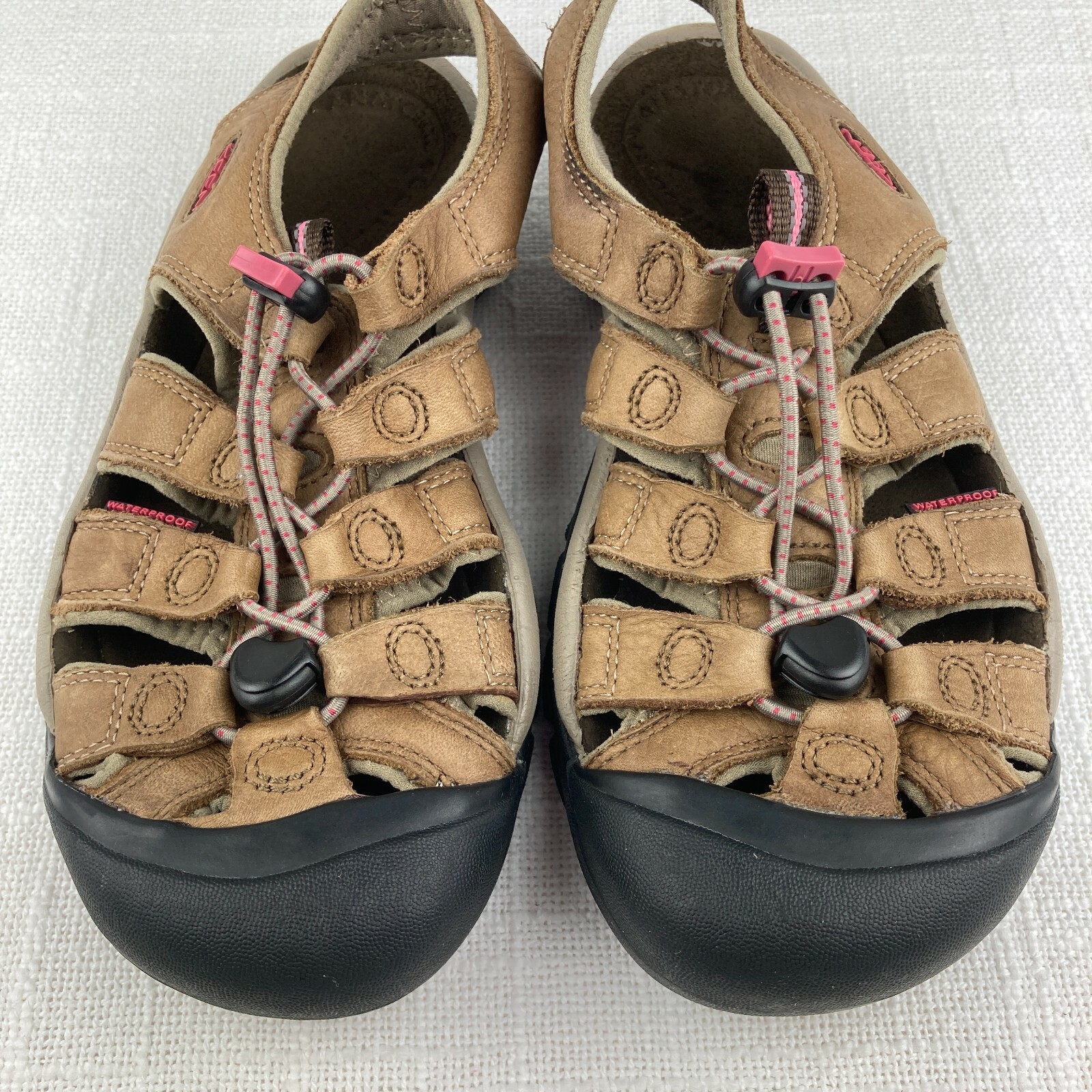 Scarpe da trekking Keen in pelle marrone impermeabili Newport H2 acqua donna 7 EUR 37 5