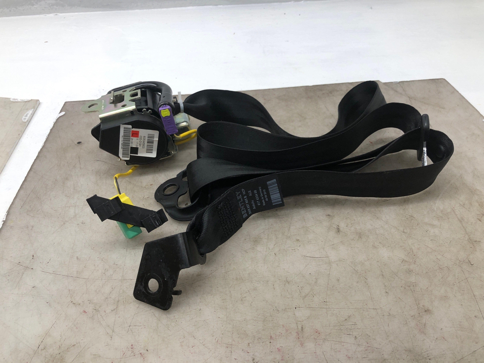 2006-2012 BENTLEY CONTINENTAL OEM LEFT REAR SEAT BELT RETRACTOR 3W5857805
