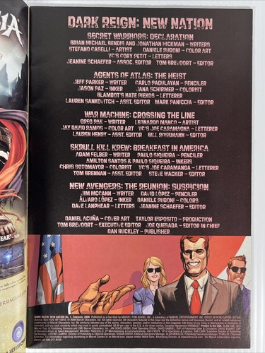 Dark Reign: New Nation Marvel Comics 2009 Nick Fury Captain America VF/NM - Picture 7 of 8