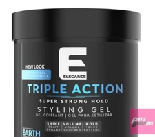 Elegance Triple Action / Extra Strong Hold Styling Gel Earth 33.81oz / 1000ml