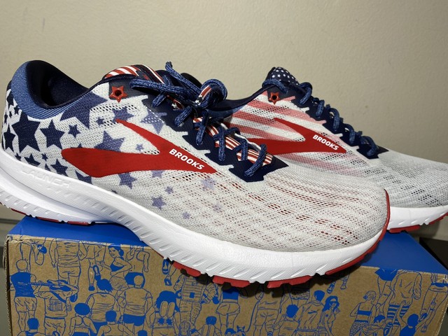 brooks launch 6 old glory edition women's