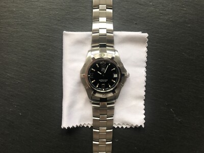 Tag Heuer Professional Diver WN1110 Aquaracer Quartz Taucheruhr Vintage Schwarz
