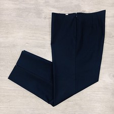 St. John Yellow Label Size 10 Navy Women  s Pants Stretch Straight Leg