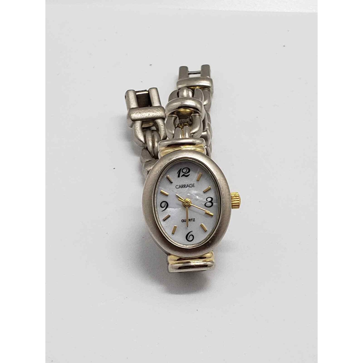Women\'s Timex dress watch. White opalescent face. Small bracelet band Viewpoint by Timex Women main image 2