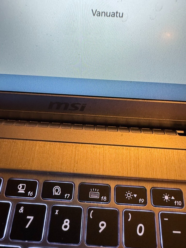 MSI Gaming Laptop MS-1551 — i7 10th Gen / 16GB RAM / 512GB SSD