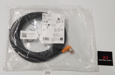 *BRAND NEW SEALED BAG* IFM EVC006 Cable 90D 250Vac 300Vdc 4A 22Awg + Warranty!
