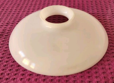 Vintage White Opaline Lampshade Diameter 18 Cm Pendant Light With Collar