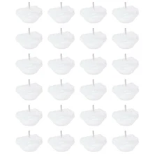 Mega Candles - Unscented 1.5" Floating Flower Candles - White, Set of 24