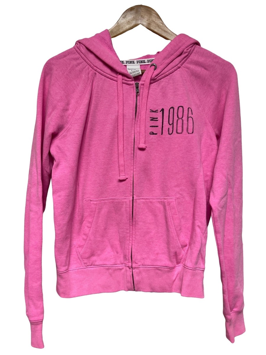 Victoria's Secret PINK Full Zip Hoodie Sweatshirt 1986