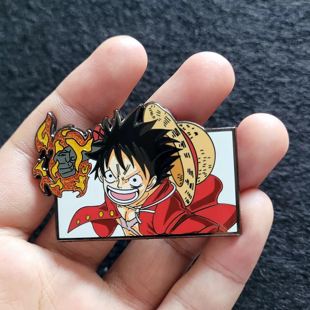 One Piece Pin Badge with Movie Z Promotional Postcards Luffy