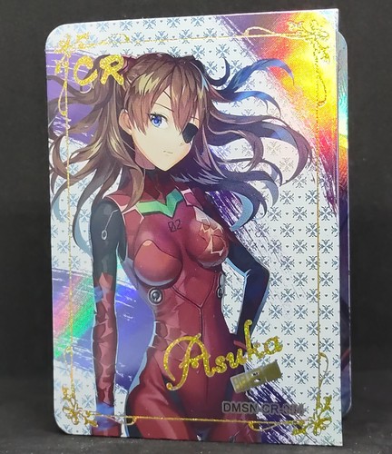 Asuka Evangelion DMSN-CR-004 Goddess Story Anime Beauties Trifold Holo Card Foil - Picture 2 of 6