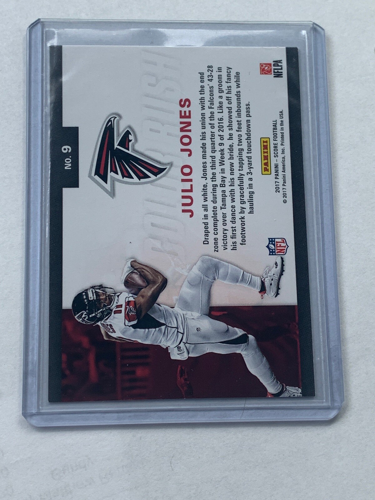 2017 Score - Color Rush Julio Jones #9 Gold for sale online | eBay