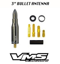 Vms Racing Cnc Billet 3 223 Caliber Bullet Antenna Gunmetal For Chevy Silverado