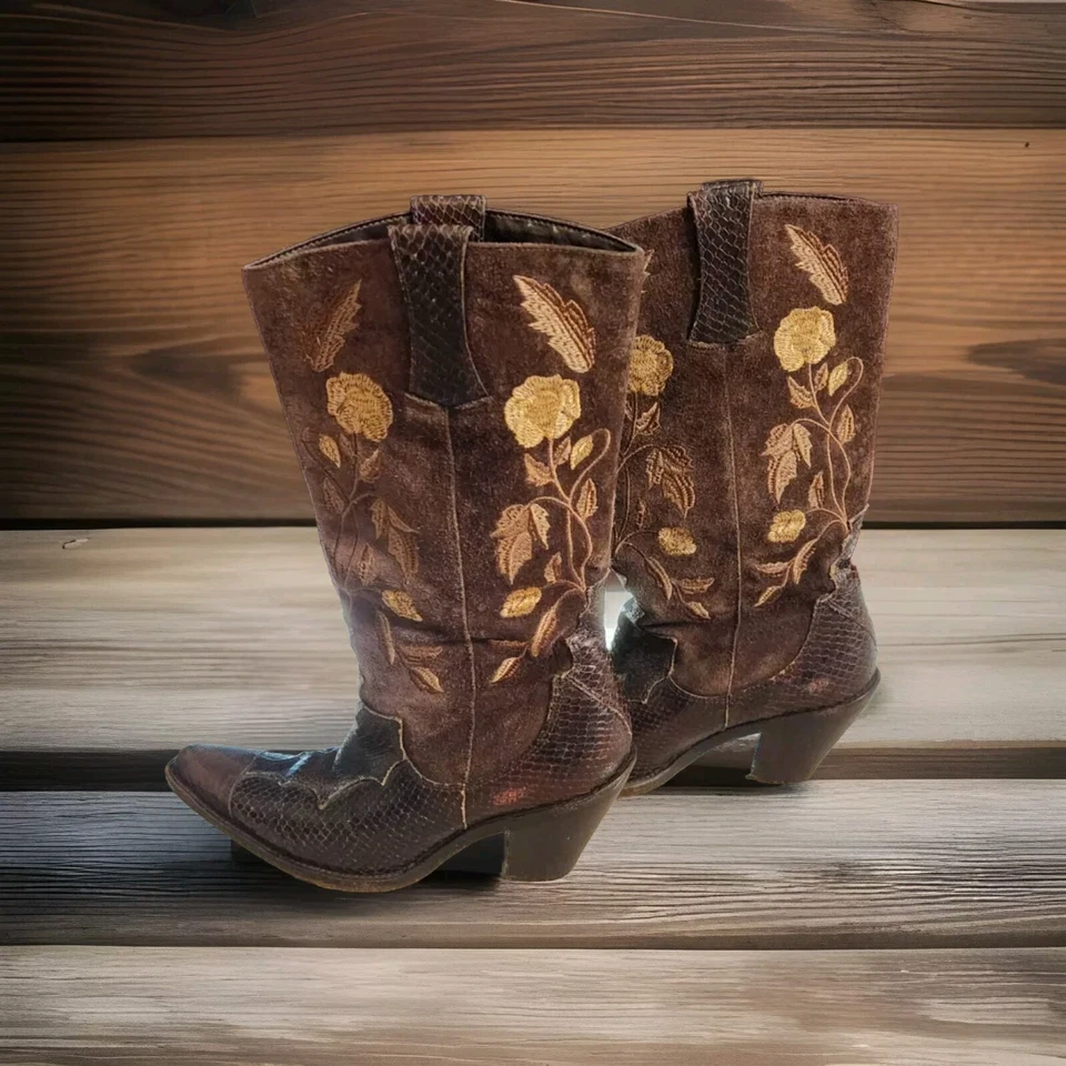 Botas de Vaquero Antonio Melani Justine Marrón-Talla 6.5 Foto 2 de 4