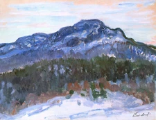 Claude Monet Mount Kolsaas Giclee Canvas Print 8x10 Landscape Painting Artwork