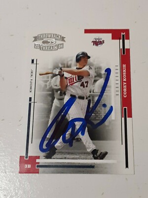 Corey Koskie Minnesota Twins 2004 Throwback Threads Autograph Card #110 READ DES