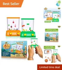 Nostalgic Handheld Games: Aqua Arcade Fish Toss & Basketball, Perfect Travel Toy