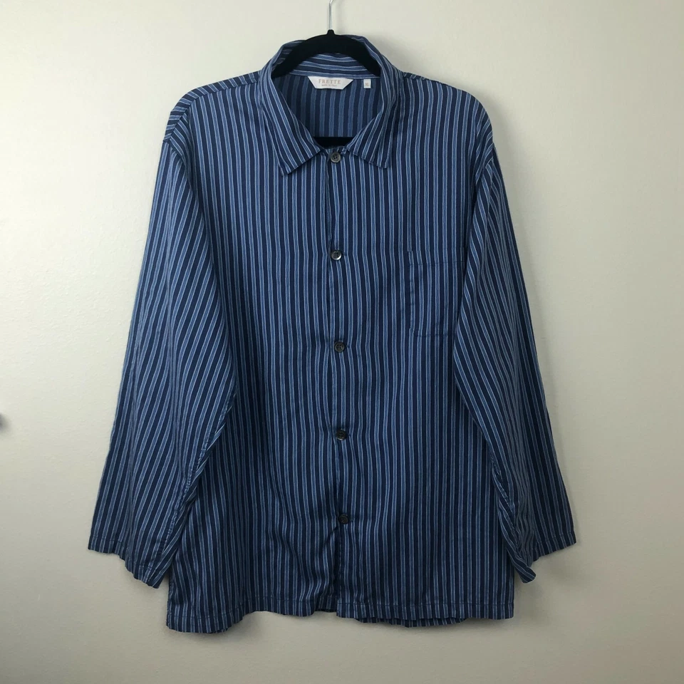 Camisa pijama manga larga Frette Made in Italy para hombre talla XL Foto 2 de 4