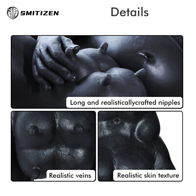 Maschera Mucca In Silicone Smitizen Per Cosplay E Fetish – Nera, Taglia Unica, In Silicone Medicale