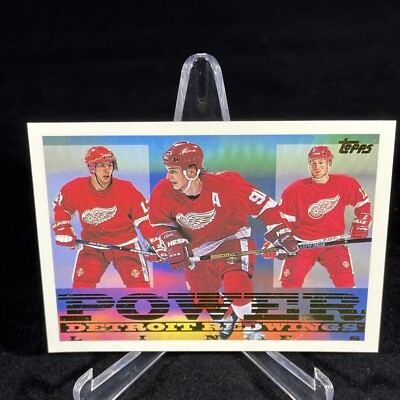 1995-96 Topps Power Lines #8 PL Sergei Fedorov Detroit Red Wings Hockey Card