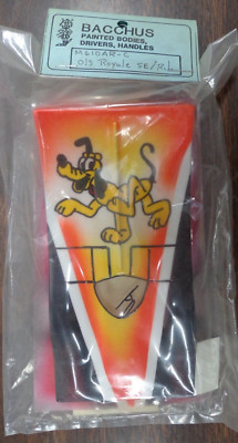 Bacchus 4'' O/S Royale, 'Pluto' Orange & Black Painted Slot Car Body, NIP RB67