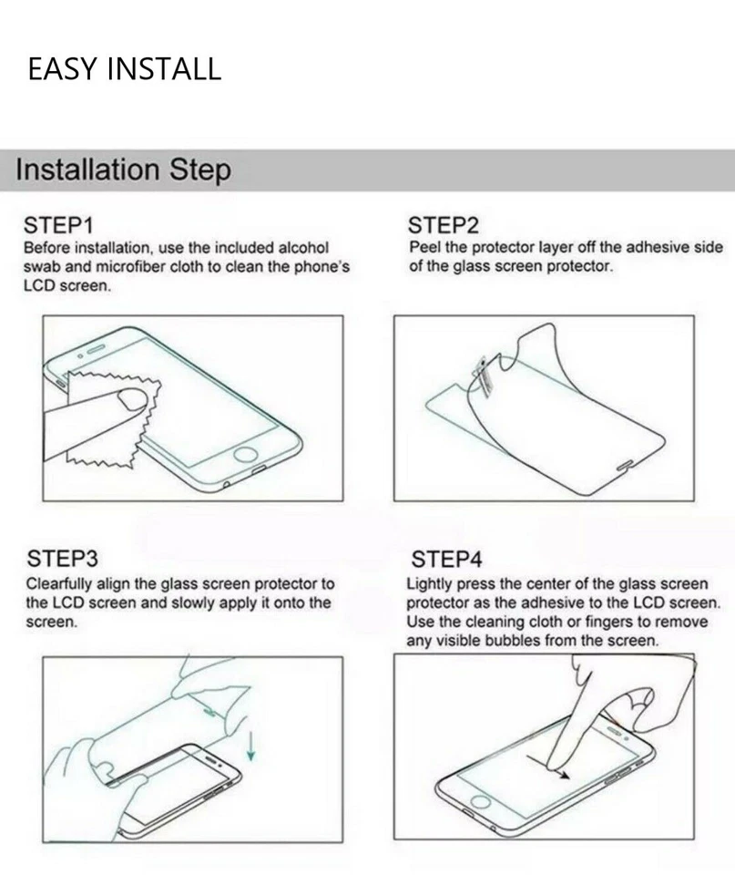 2 件钢化玻璃屏幕保护膜 适用于三星 Galaxy S9 /Plus/S8 Plus Note 8 9  — 第 3/3 张图片