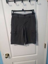 Boys 900 Tony Hawk Shorts Size 10 Gray  Black Good Condition