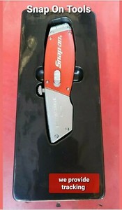 snap on tools retractable utility pocket knife with 3 blades NEW ...