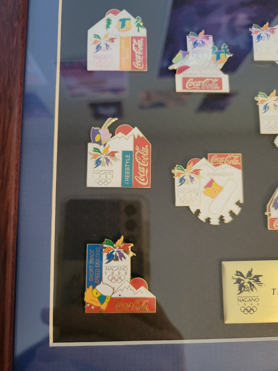 Coca Cola 1998 Nagano Olympic Sport Pin set Limited Edition With