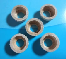 (5) - LEATHER STOVE PUMP CUPS - OPTIMUS 111, PHOEBUS 625, PRIMUS, RADIUS: 1-PINT