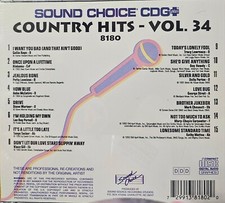 SC8180 COUNTRY HITS SOUND CHOICE KARAOKE CDG LOT WA