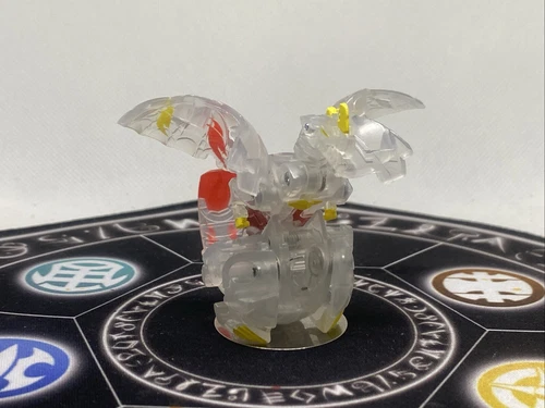 Bakugan Geogan Rising Pyrus Dragonoid Core Diamond Translucent Glow In The Dark