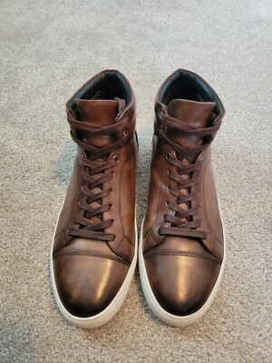 Paul Evans The Carter Mid-Top Sneaker Brown White Sole Mens Size 10