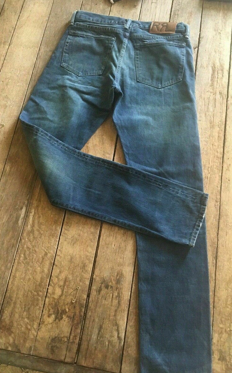 RRL Slim Narrow Double RL Jeans American woven selvedge DENIM