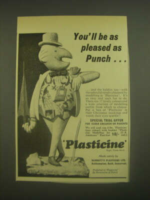 1962 Harbutt's Plasticine Ad - You'll be as pleased as Punch