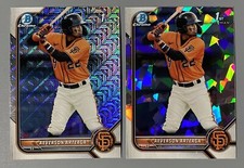 2- 2022 Bowman Chrome l Aeverson Arteaga: 1st Atomic & Mojo Refractor #BCP-82