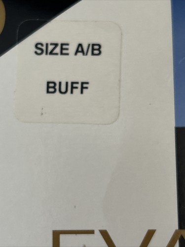 NUR EIN PAAR Evan Picone Classics verstärkte Höschen/Zehenpartie durchsichtiges Bein Größe A/B Buff - Bild 4 von 5