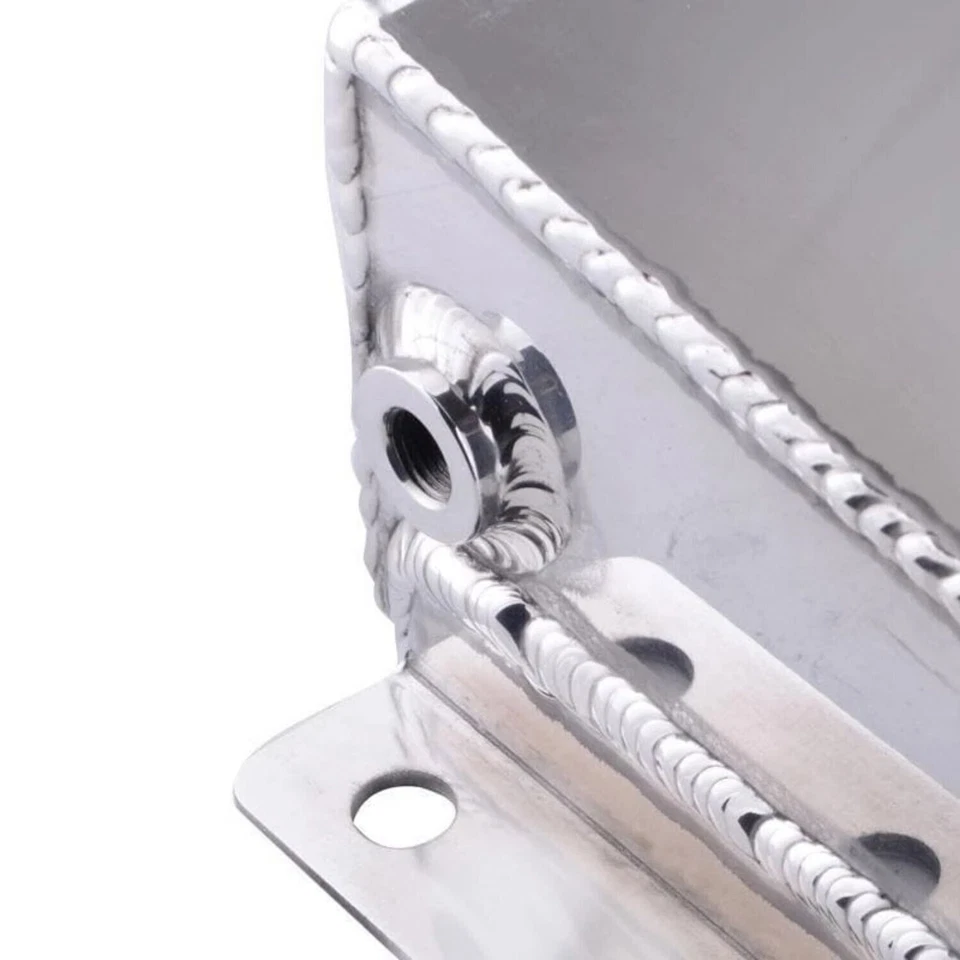 Botella depósito de expansión tanque de agua de desbordamiento refrigerante radiador de aluminio de 1,6 L y Foto 2 de 4