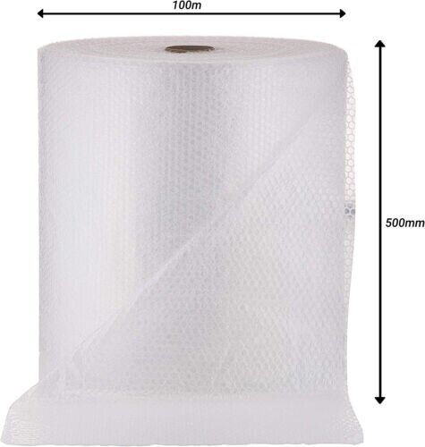 100 METRE ROLL OF NEW AND HIGH QUALITY BUBBLE WRAP 500mm x 100m / STRONG