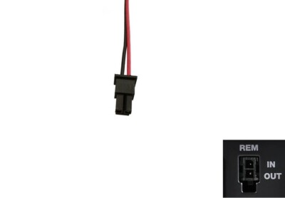 2-Pin Mini Remote Input Output Plug Harness AUDISON SR 1.500 SR 5.600 SR 6.600