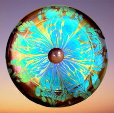 Joh.Loetz Witwe Spreading Chestnut Medici PG 2/484 Antike Jugendstil Glasschale 