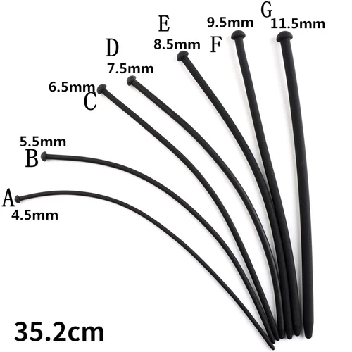 Silicone Penis Urethral Plug Urethra Stretching Stretcher Sounding Dilator Male - Picture 13 of 16