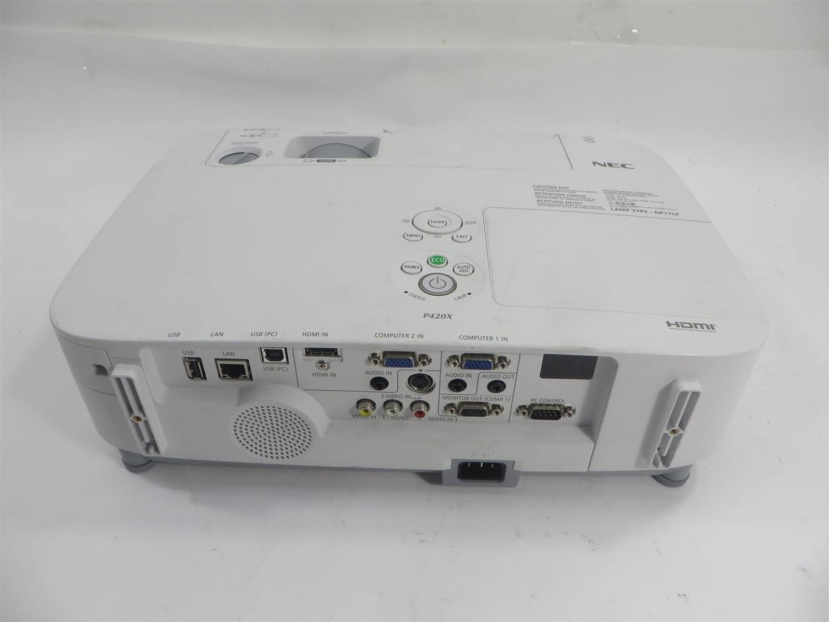 NEC P420X 3LCD Projector | XGA | 4200 Lumens | HDMI | 650 Hours