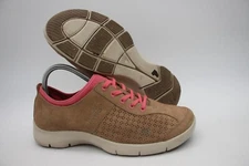 Dansko Elise Women's Size 40 Mocha Pink Lace Up Sneakers Leather Comfort Shoes