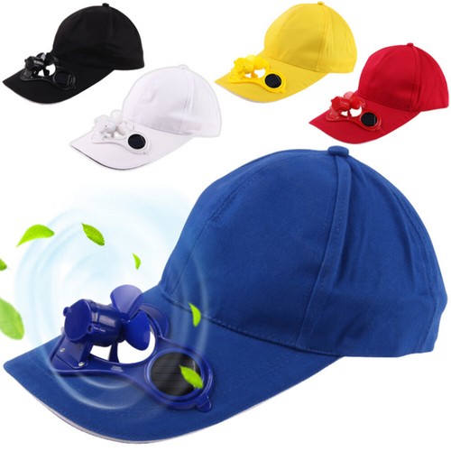 Solar Power Fan Hat Cap Cooling Cool 