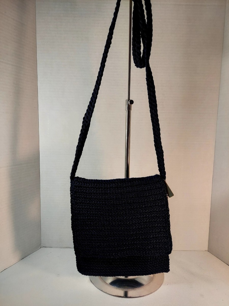 The Sak Dark Blue Knit Backpack Purse The Sak | Bags | The Sak Original Woven Crochet Bag Navy  main image 2